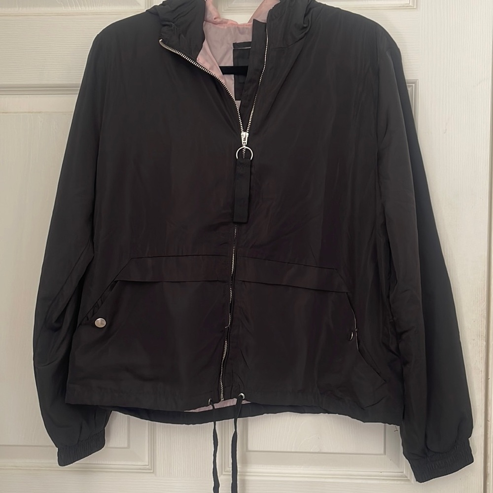 NanaMacs Black/Pink Windbreaker Medium